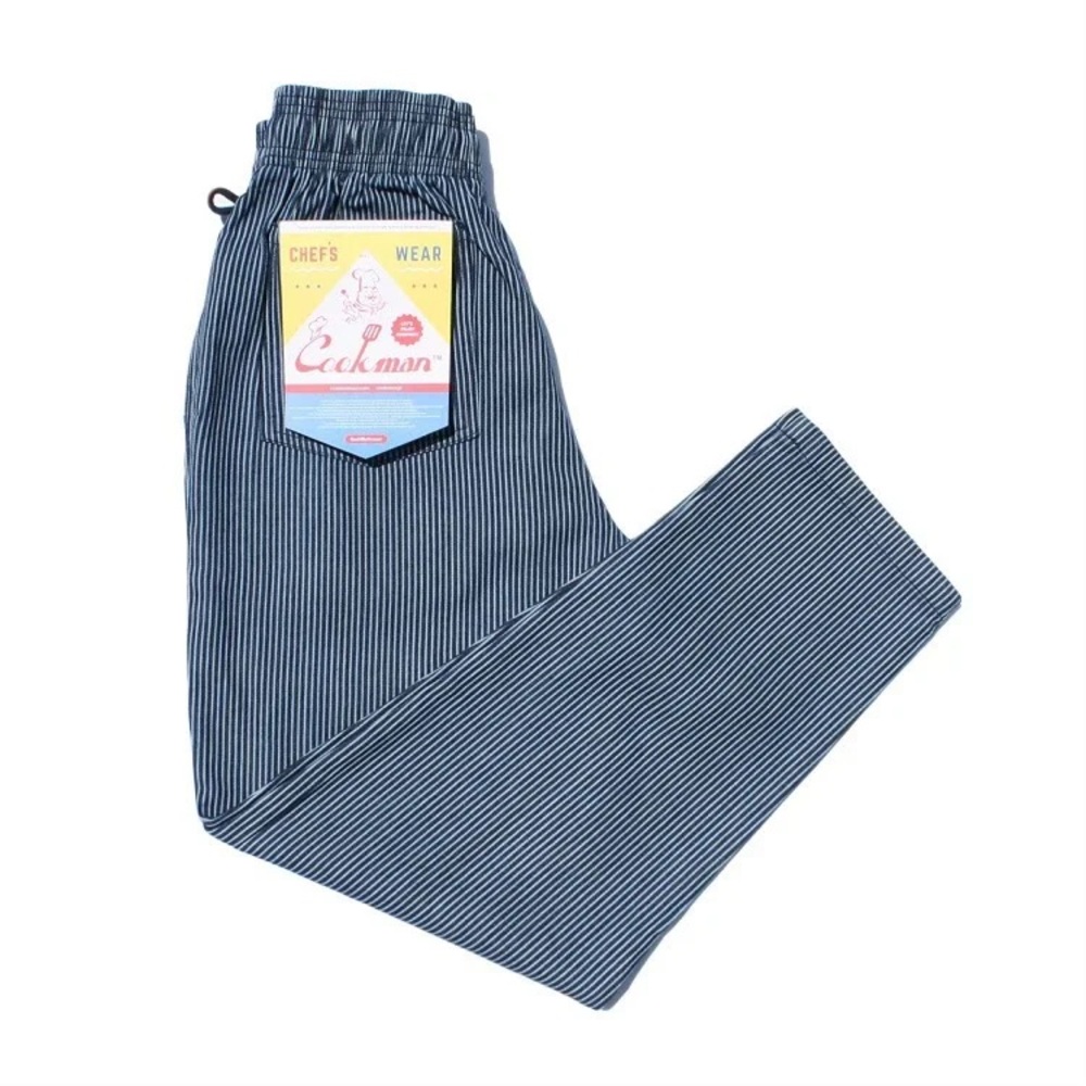 Cookman Striped Chef Pants Striped Denim NWOT